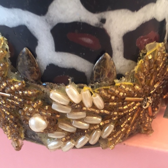 New Metal Candle Ring Pink,GoldBird,Pearl,Crystals - Picture 5 of 8